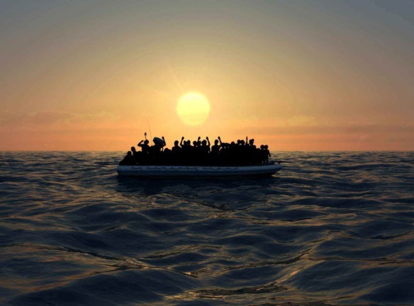 The flimsy raft banner