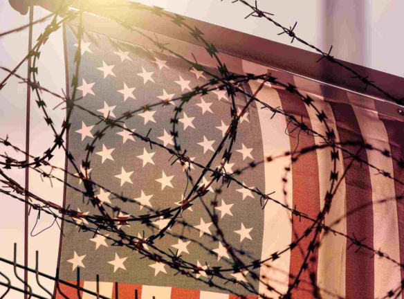 Trumps wall banner