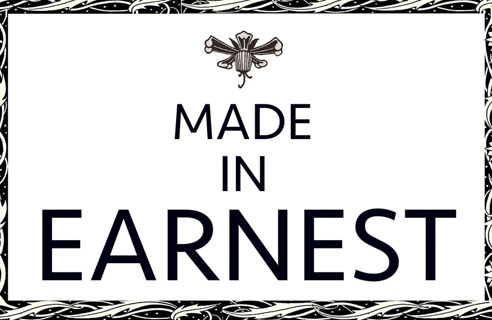 Made in earnest banner