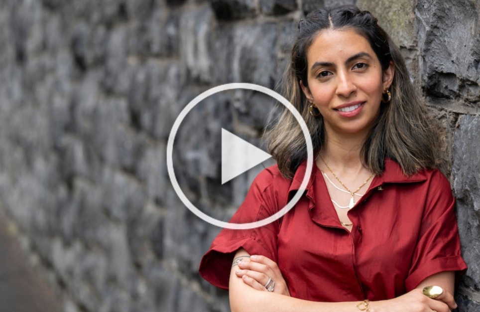 A witness with a choice play button banner