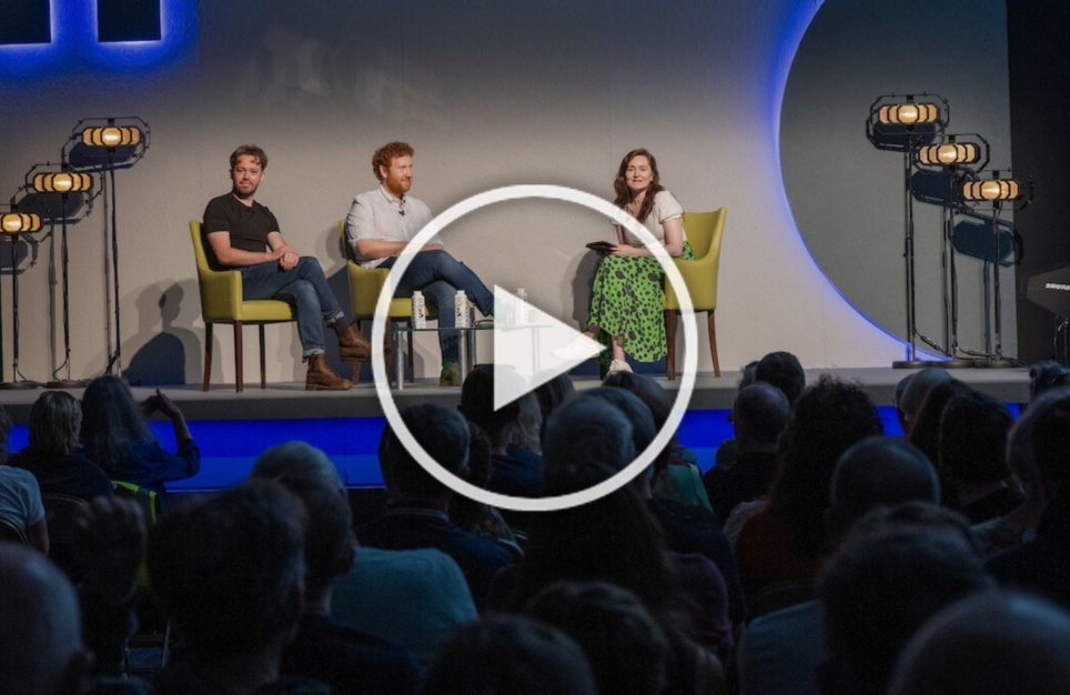 Conspiracy theories banner image play button