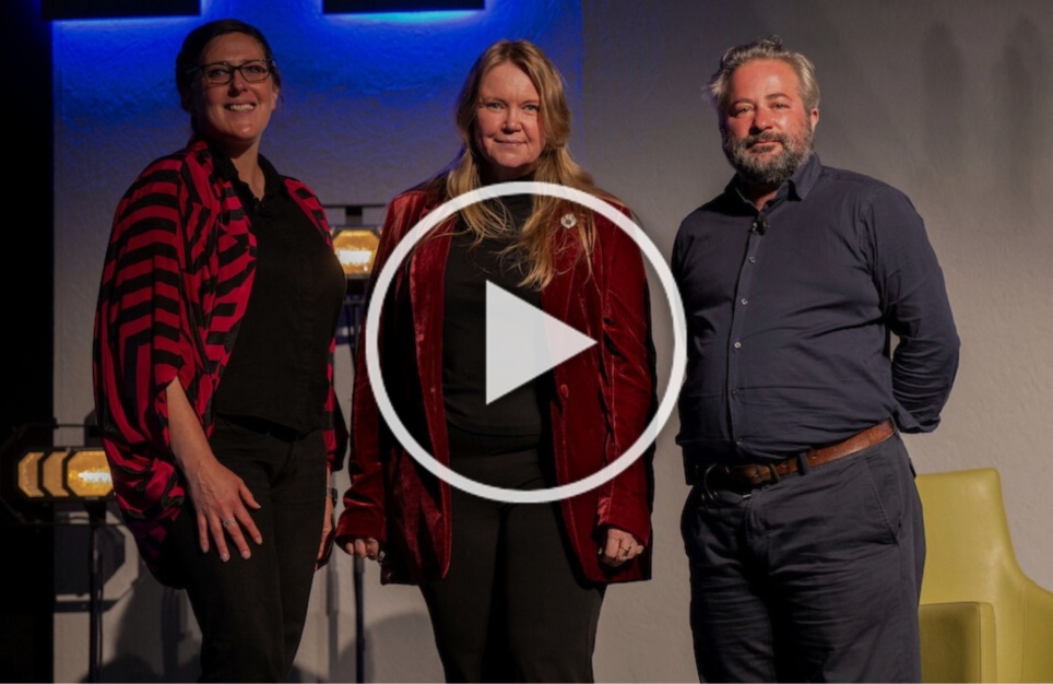 Where are we now banner play button