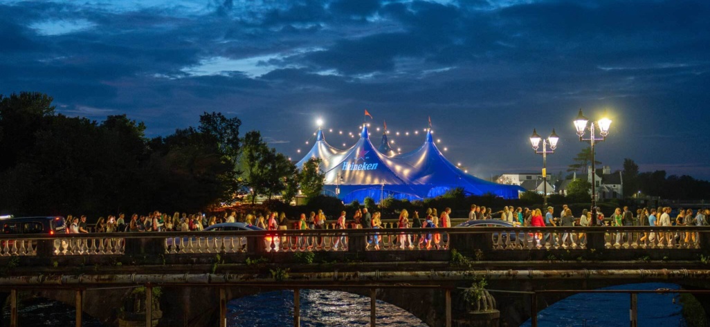 Heineken Big Top Glowing At Night 2025