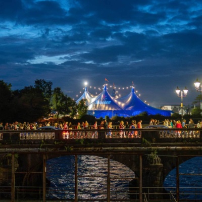 Heineken Big Top Glowing At Night 2025