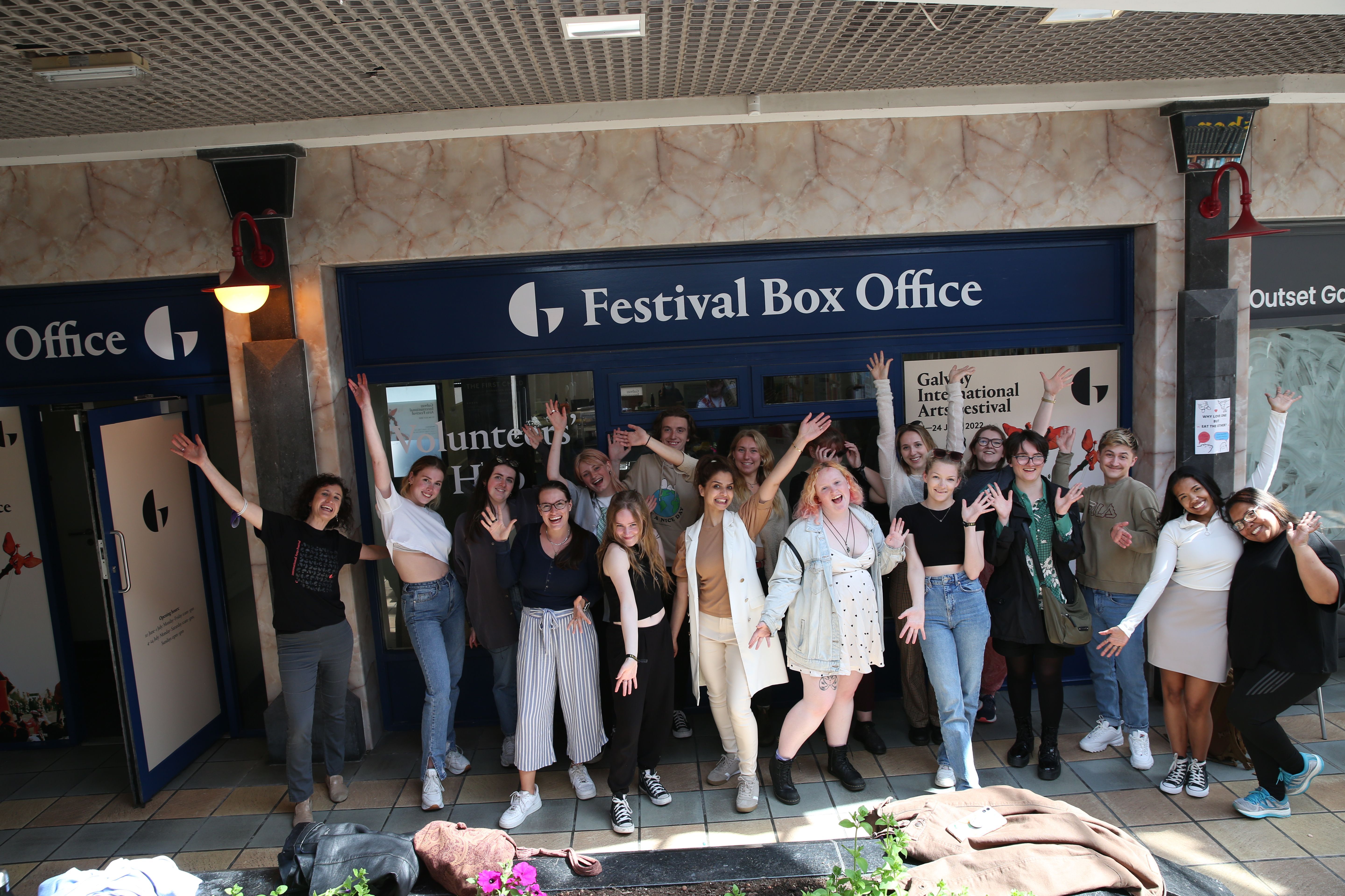 VAIP 2022 Group in front of the GIAF Box Office