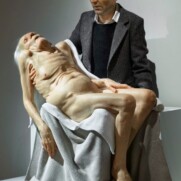 Sam Jinks holding old man - thumbnail