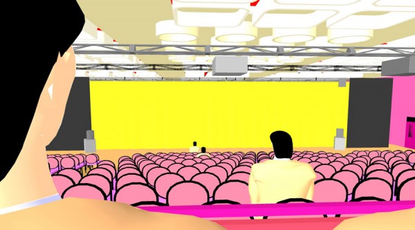 Audience view of the stage