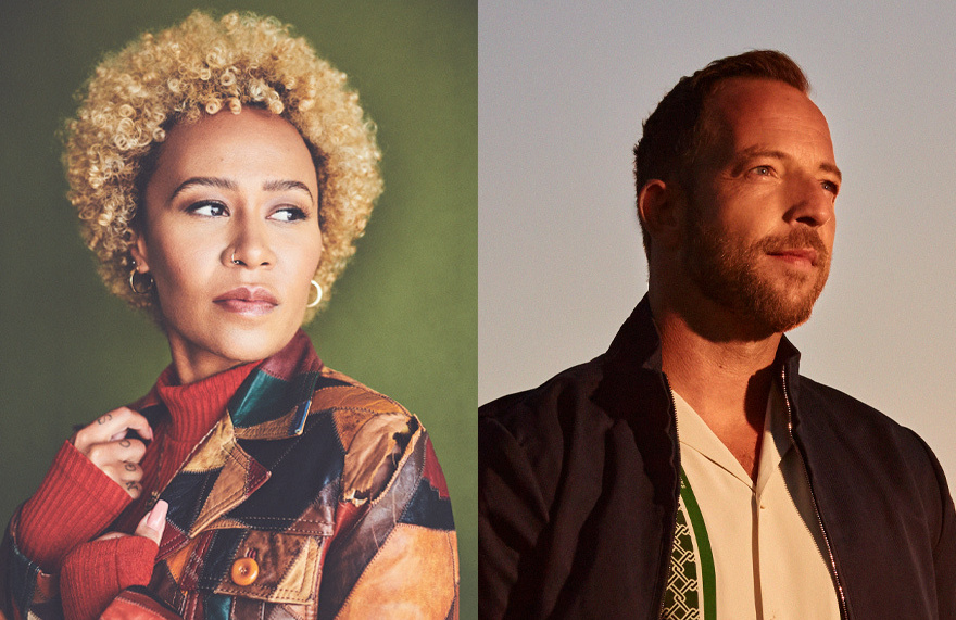 Emeli Sandé and James Morrison side by side headshots