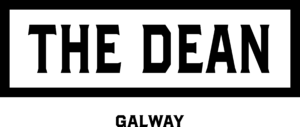 The dean logo white