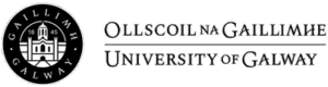 University Of Galway Logo Negative Landscape Mono