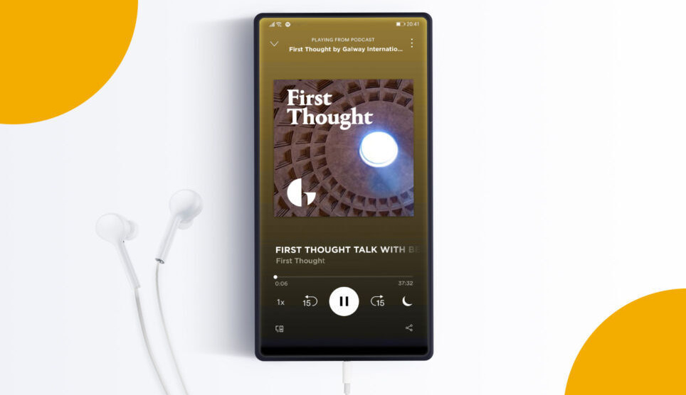 <p>Listen to the First Thought podcast by Galway International Arts Festival, streaming now</p>