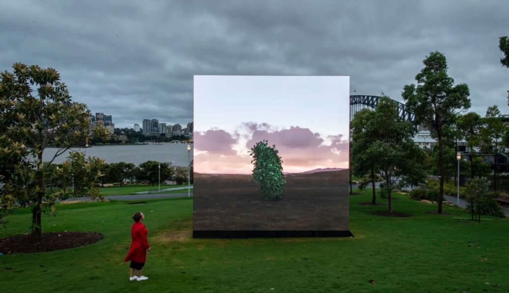 Mirror Pavilion, Leaf Work (Derrigimlagh) 2020 by John Gerrard to feature as part of the Biennale of Sydney